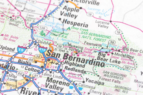 San Bernardino County Map
