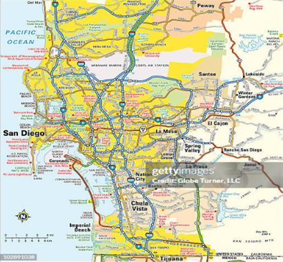 San Diego County Map