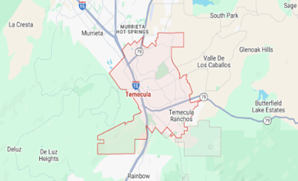 Temecula CA Map