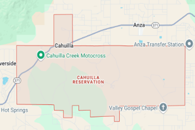 Cahuilla Reservation CA Map