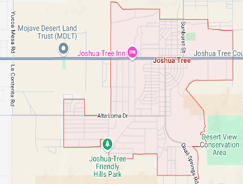 Joshua Tree CA Map