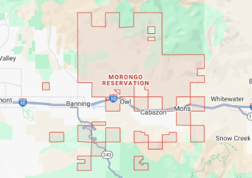 Morongo Reservation Map