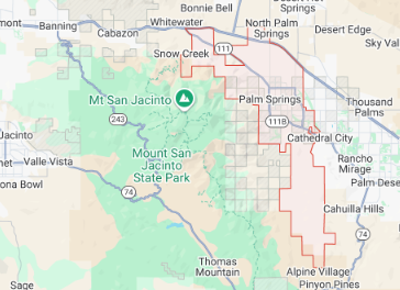 Palm Springs Map