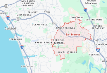 San Marcos CA Map